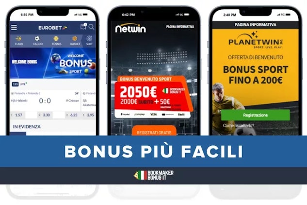Bonus di benvenuto scommesse più semplici 2.